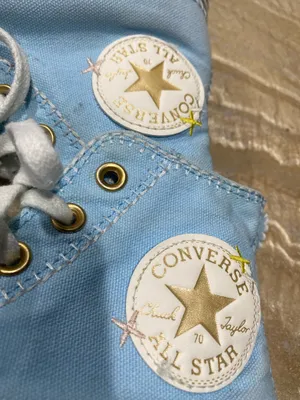 Converse All Star Chuck Taylor High Top Light Blue Sneakers Women’s 6.5 thumbnail 7