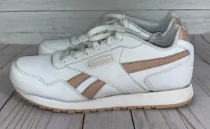 Reebok CL HARMAN RUN S Womens SIZE 10 White/Bare Beige/Pink CN5274 Casual Shoes thumbnail 3
