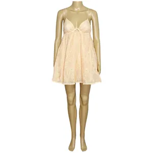 FOR LOVE & LEMONS Frances Cutout Eyelet Mini Dress, Orange, XS thumbnail 11