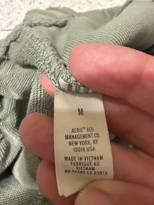 Aerie Womens  Olive Green Drawstring Jogger Pants Medium size thumbnail 8