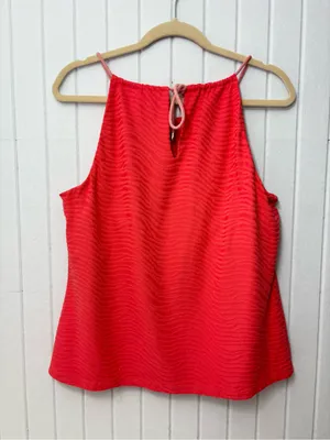J. McLaughlin‎ Red Textured Spaghetti Strap Camisole Size XL thumbnail 5