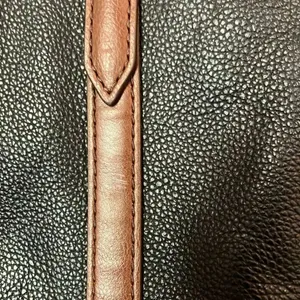 Fossil Cowhide Leather Black And Brown Shoulder Crossbody bag #768 thumbnail 10