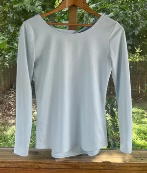 Athleta Women's Jacquard Flexlight Train Top Ethereal Blue Size S thumbnail 1