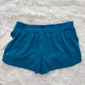 Lululemon Fast and Free High Rise Classic Fit Split Short 3" Hawaiian Blue XL thumbnail 7