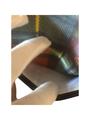 Dooney & Bourke Green Yellow Plaid Crossbody Bag with BLUE DUCK charm, Vintage thumbnail 6