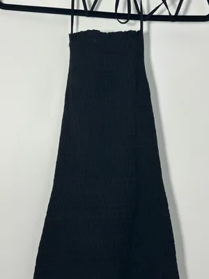Free People Black Smocked Iyla Dress Size Small NWT thumbnail 3
