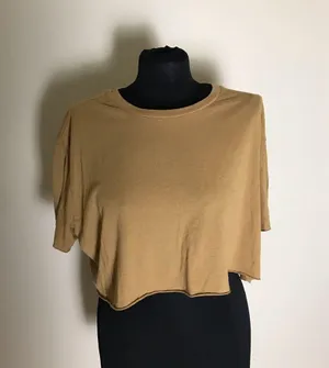 Alo Casual Tan Women's Crop Top thumbnail 1