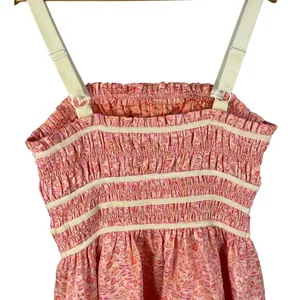 Entro Always A Romantic Coral Floral Jacquard Midi Dress Pockets Size Large‎ thumbnail 13