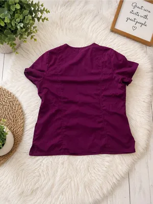 Cherokee Top/Greys Anatomy bottom scrub set– XL (640) Purple thumbnail 2
