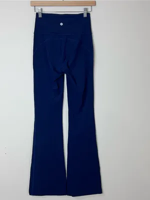 Lululemon Flare Pants Groove Align Navy Blue Size 4 Long‎ thumbnail 3