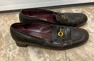 vintage Cole Haan dark brown leather horsebit loafers made in Italy thumbnail 1
