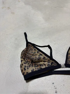 Victoria’s Secret Sheer Leopard Print Triangle Bralette small thumbnail 2