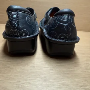 Alegria Dena Denim‎ Swirl Comfort Clogs Shoes 36 Women Navy Blue Slip On thumbnail 4