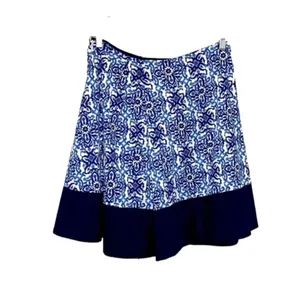 New Milly for Design‎ Nation floral skirt blue white unlined side zipper medium thumbnail 2