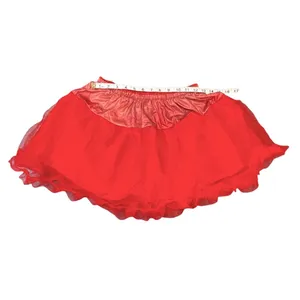Red Petticoat Halloween Costume Tulle Skirt thumbnail 5
