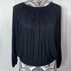 Free People Movement Peasant Top Black Long Sleeve Size XS thumbnail 2