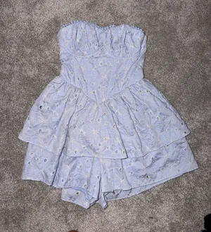 Altar'd State Romper Blue thumbnail 1