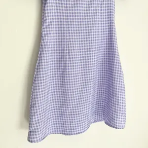 H&M Divided Gingham A Line Square Neck Ruffle Mini Dress Purple Size XS thumbnail 8