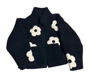 Floral Navy and White Jacket Size L thumbnail 1