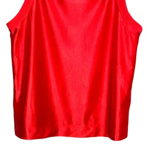 Nike Icon Jersey Tank Top Sleeveless Crew Neck Sequins Gold Red Women's L NWOT thumbnail 8