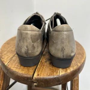 Naot Black Gray Kedma Leather Lace Up Studded Oxford Loafers Shoes Sz 41 US 10 thumbnail 6