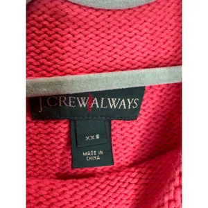J Crew Always XXS Pink Roll Neck Oarsman Fisherman Knit Sweater Cotton Bl Cozy thumbnail 3