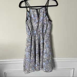 Anthropologie Greylin blue floral sheath dress‎ size small spring summer thumbnail 7