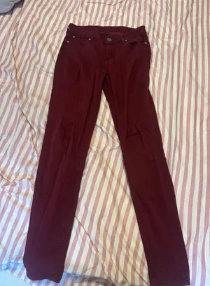 Burgundy pants Red Size 6 thumbnail 1