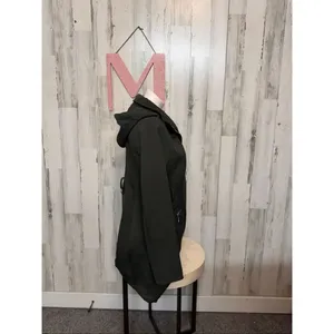 GUESS Women’s Black Hooded Zip-Up Jacket Coat Size M thumbnail 3