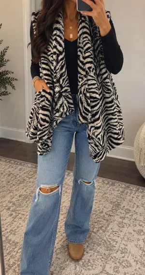 Michael Kors Vest Fur thumbnail 1