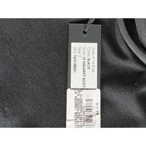 Ta3 LS Squary Bodysuit in Black Size Small thumbnail 4