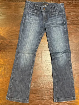 Banana Republic Size 8 Bootcut Jeans Mid Rise Stretch Medium Wash Y2K Denim thumbnail 3
