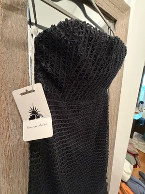 Strapless Mermaid Dress Black Size M thumbnail 3