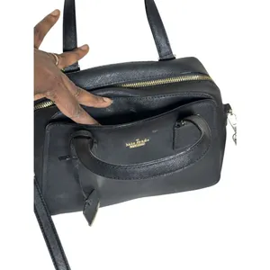 Kate Spade New York Black Saffiano Leather Satchel Crossbody Top Handle Bag thumbnail 15