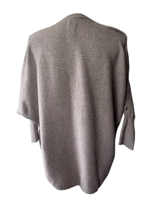 Jennifer Lopez sweater, size 1X, boat neck, dolman sleeves, cozy, ribbed knit thumbnail 6