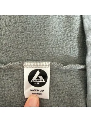 American Giant Crewneck Sweatshirt Size Small Gray Blue Minimalist Casual Cotton thumbnail 6