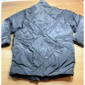 Free People Ella Puffer Coat Women's L Black Longline Double Breasted Quilted thumbnail 14