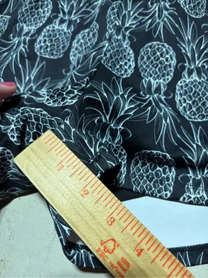 Love fitness Women's Black Pineapple Print Athletic Shorts medium thumbnail 2