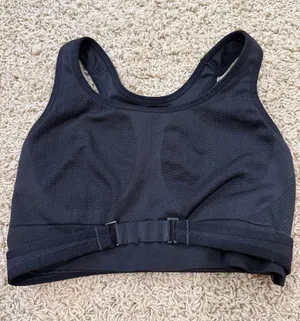 Patagonia Sports Bra Women’s Medium Black | Front Adjustable Band | Medium Suppo thumbnail 1