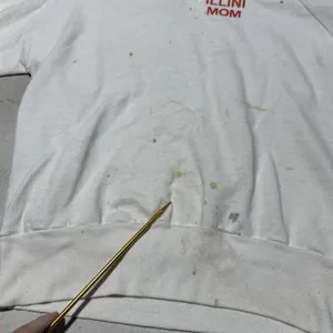 Vintage Illinois Illini Mom Women's Sweatshirt Polo 1980's SZ Medium Distressed thumbnail 9