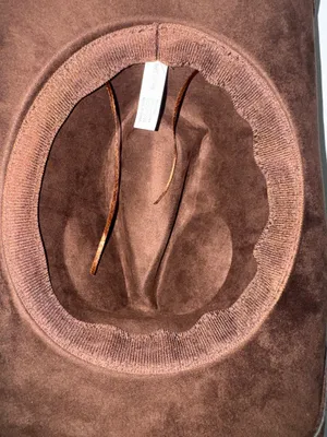 Nordstrom Western Cowboy Hat with Concho Leather Band in chocolate brown thumbnail 6