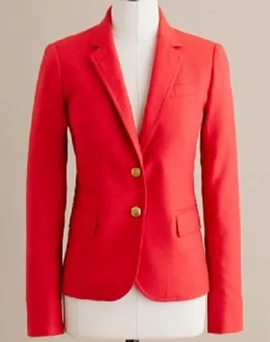 NWOT J.crew school boy linen blazer thumbnail 1