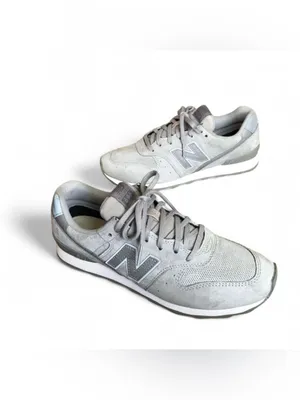 New Balance 696 Classic Women's Running Shoes WL696WPG Gray Suede Size 9 thumbnail 3