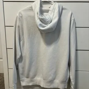 Nike Sportswear White Hoodie Sweatshirt thumbnail 3
