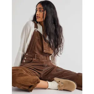 Free People Ziggy Corduroy Overalls Sz S thumbnail 3