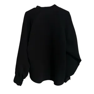 ZARA Black Mandarin Collar Button Front Long‎ Sleeve Blouse Women Size M thumbnail 10