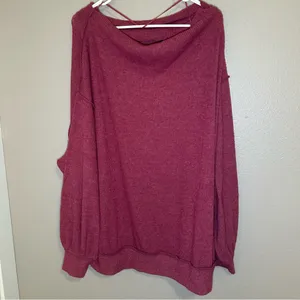 Free People Main Squeeze Hacci Oversized Long Sleeve Top Women’s Size Medium thumbnail 8
