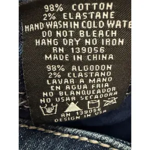 Grace in LA Embellished Pocket Bootcut Dark Wash Jeans Size 26 NEW with Tags thumbnail 6