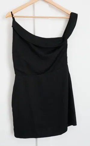 Revolve Superdown Black One Shoulder Mini Dress thumbnail 1