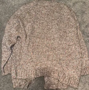 Oversized Slouchy Knit Cardigan Brown Size XXL thumbnail 3